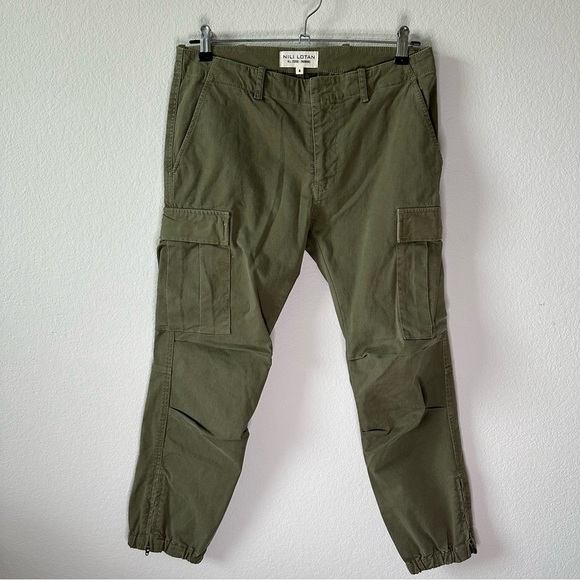NILI LOTAN CARGO FRENCH MILITARY PANT in Khaki Green SZ US 4 - Picture 3 of 9